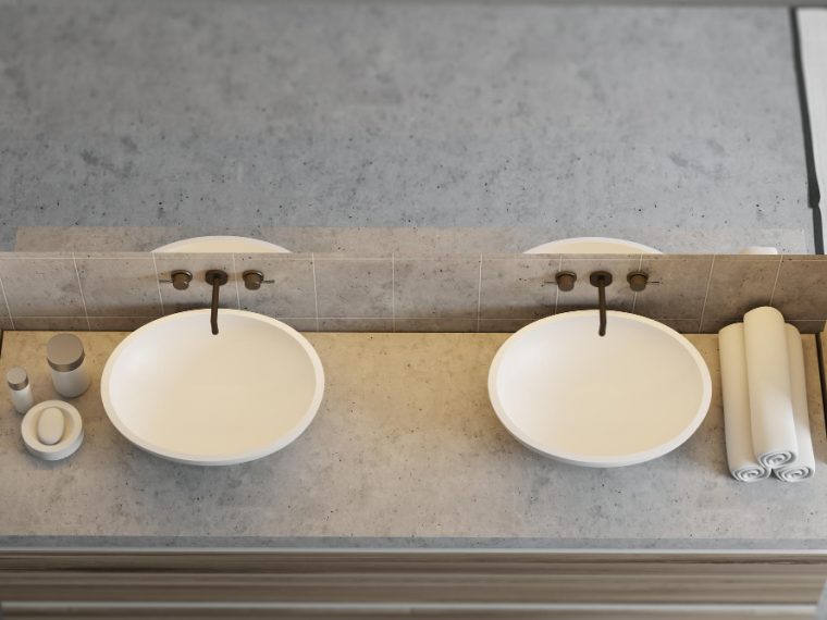 hauteur pour installer une vasque dans votre salle de bain